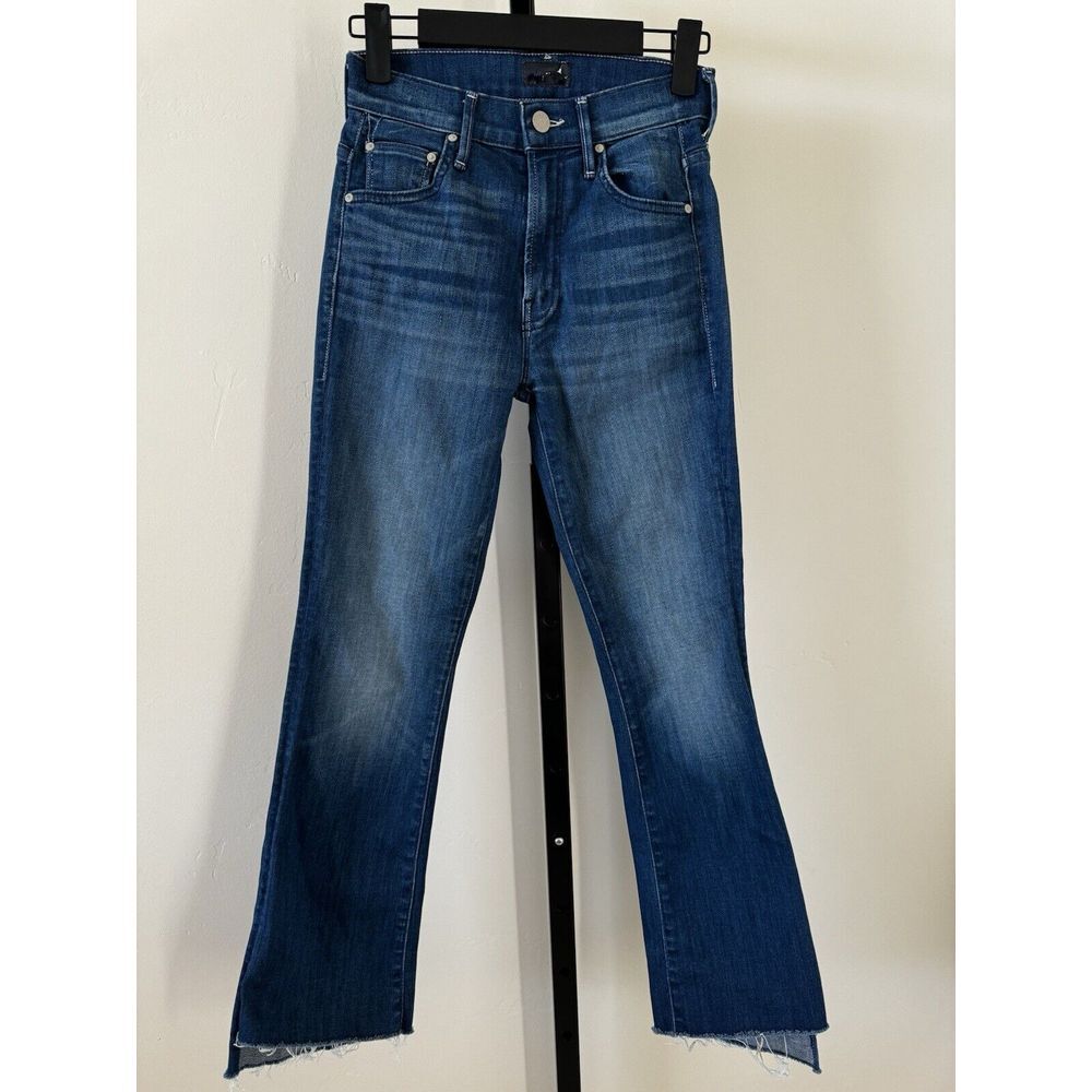 Mother The Insider Crop Step Fray Second Thyme Around Size 23